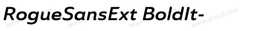 RogueSansExt BoldIt字体转换